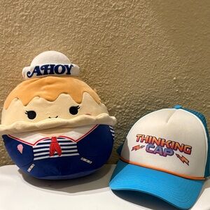 Stranger Things hat and Squishamellow